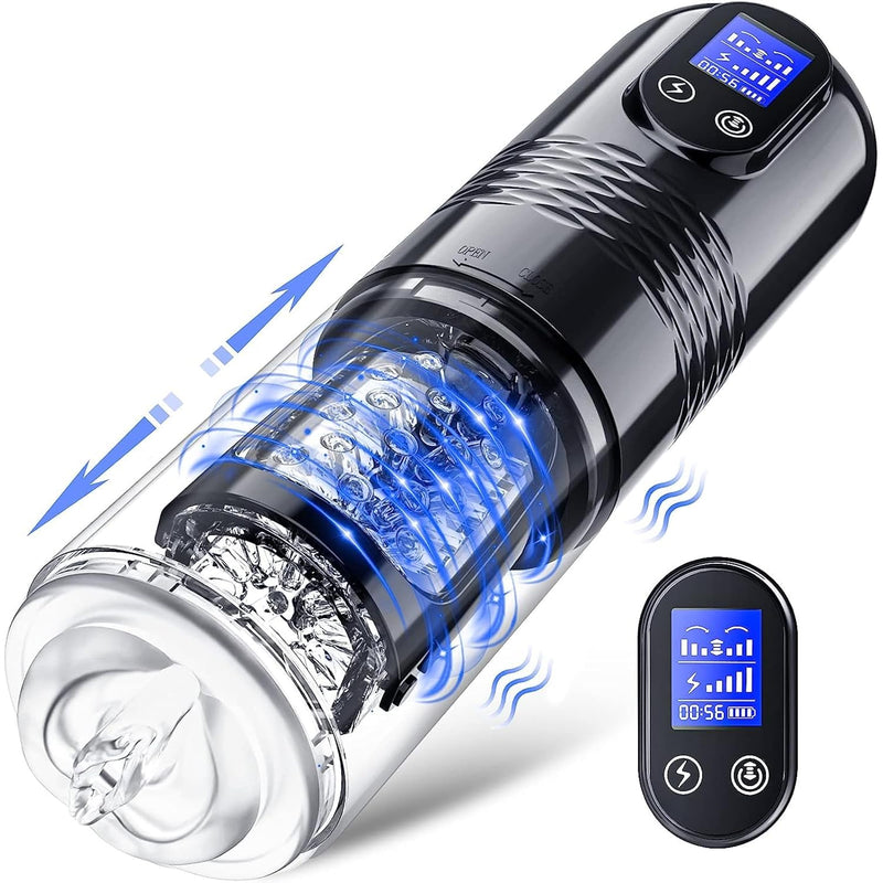 Male Sex Toy For Men Male Masturbator - Sex Toys For Men Adult Toys With 10 Vibrating & 6 Thrusting, Mens Sex Toys Pocket Pussy Lcd Display, 3D Sleeve