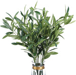 5pcs 37" Artificial Olive Branch Greenery Stems with 270 Leaves for Vase, Fake Plants for Home Office Wedding Party