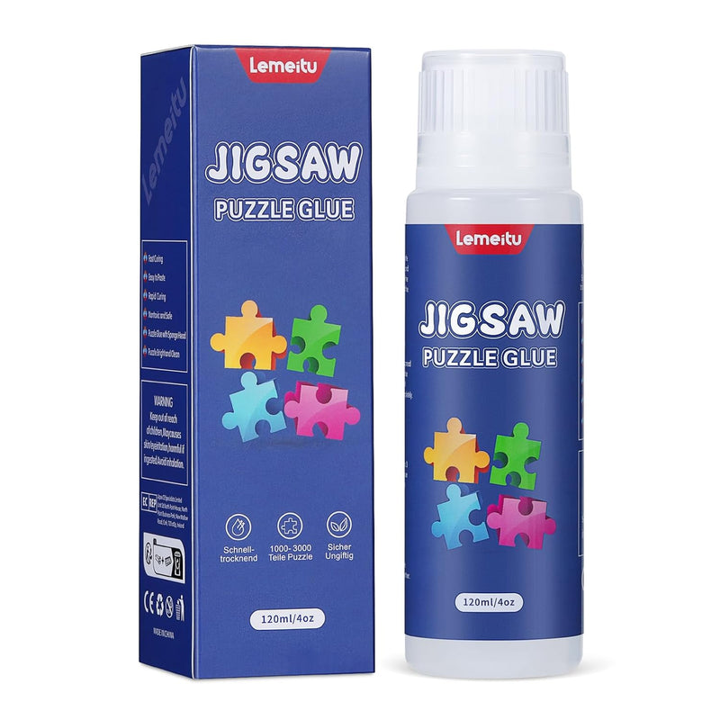 Jigsaw Puzzle Glue For 1000/1500/3000 Pieces Puzzles, Non Toxic Pva Glue, A