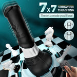 Thrusting G-Spot Dildo Vibrator – 11.8" Fantasy Dildo with Vibration & Suction