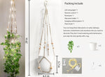 Fake Hanging Plants with Lights Artificial Plants for Home Decor Macrame Plant Hanger with Fake Vines Faux Hanging Planter for Wall Ceiling Bedroom Bathroom Kitchen Office Boho Decor Indoor