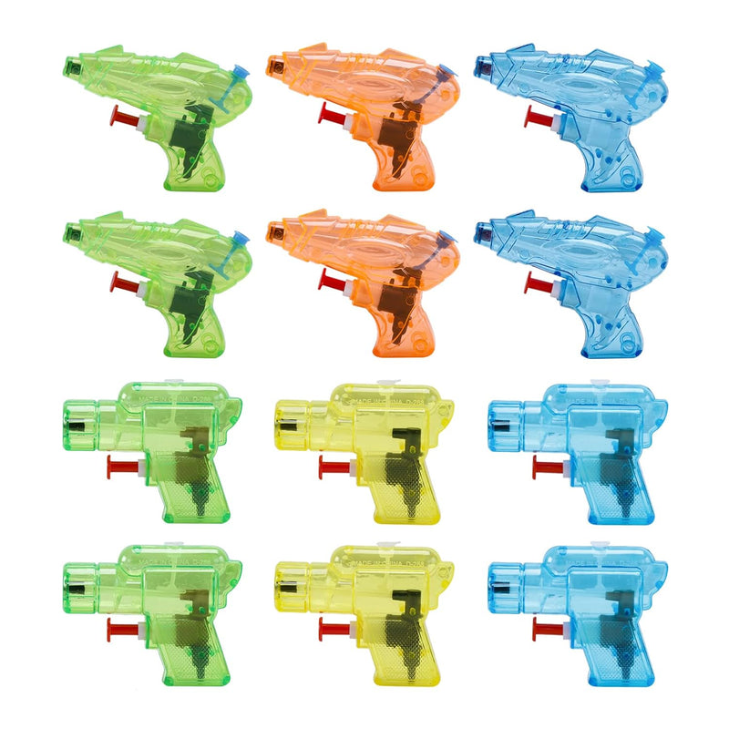 12 Packs Water Gun For Kids Squirt Toys Outdoor Beach Swimming Pool Game Su