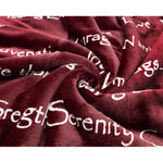 Compassion Blanket - Strength Courage Super Soft Warm Hugs, Get Well Gift Blanket Healing Thoughts Positive Energy Love & Hope & Fluffy Comfort (50 X 65 Burgundy)