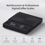 Coffee Scale Basic 2.0 Electronic Espresso Scale with Water Flow Rate and Timer Function, Free Switching of Ounce/kg Units, Digital Scale for Kitchen/Baking/Cooking