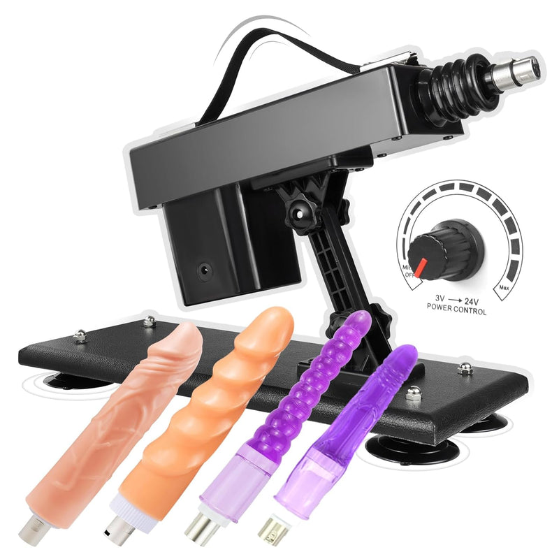 Sex Machine Thrusting Machines Sex Toy Set Automatic Sex Machines Gun Sex Toys With Anal Dildo 3Xlr Love Machine Super Long Thrusting Machines Sex Machines For Women And Men (Purple Flesh)