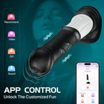 Thrusting G-Spot Dildo Vibrator – 11.8" Fantasy Dildo with Vibration & Suction