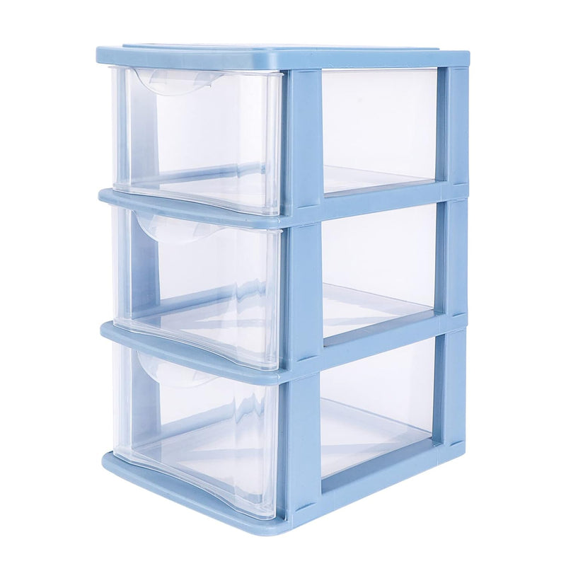 1Pcbox Drawers, Holder Decor Plastic Cube With Perfume Tyer Blue Organization Li