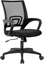 Home Office Chair Ergonomic Desk Chair Mesh Computer Chair with Lumbar Support Armrest Executive Rolling Swivel Adjustable Mid Back Task Chair for Women Adults, Black