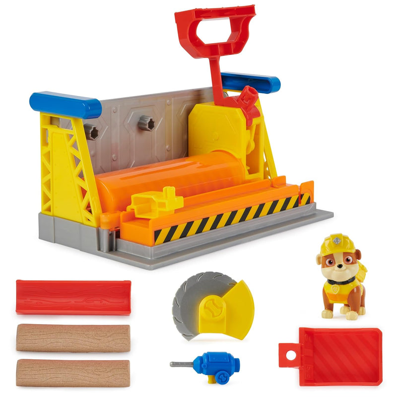 , Rubble’S Workshop Playset, Construction Toys With Kinetic Build It Sand &