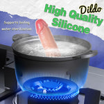 8.5" Realistic Dildo with Movable Foreskin, Suction Cup & Strap-On Compatibility