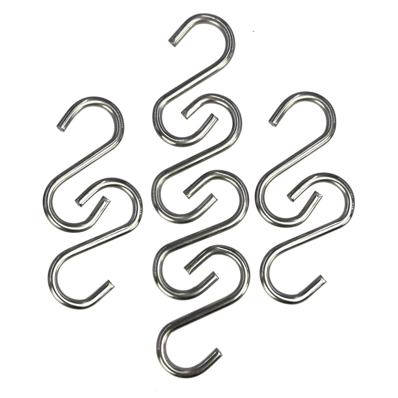 200Pcs 1 Inch Stainless Steel S Hook Curtain Hanging Connectors Mini S Shaped Ha