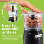 Electric Vegetable Chopper & Mini Food Processor, 3-Cup, 350 Watts, for Dicing, Mincing, and Puree, Black