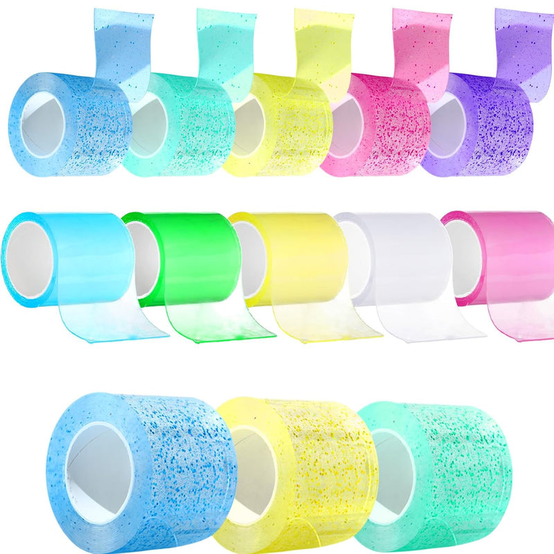 10 Pcs Nano Tapes, Multicolor Nano Tape Bubble Kit, No Heating Required, 65