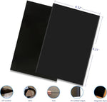 10 Pack 4"x6" Premium Super Slim Magnetic Picture Pockets Frames with Black Holds 4 x 6 inches Photo for Refrigerator | NEW VERSION | EASE of INSERTING