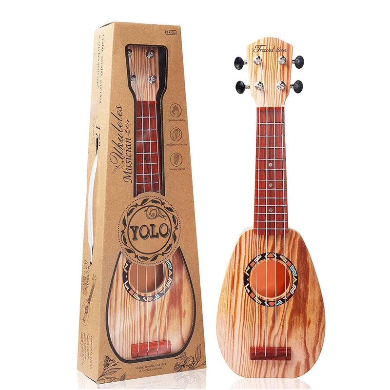 17 Inch Kids Ukulele Guitar Toy 4 Strings Mini Children Musical Instruments