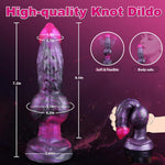 7" Fantasy Dog Knot Dildo, Soft Silicone Monster Anal Dildo with Strong Suction Cup, Small Horse Dildos Animal Dildo for Beginners G-spot Prostate, Pink Adult Sex Toys Butt Plug for Women Men Couples