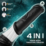 Thrusting G-Spot Dildo Vibrator – 11.8" Fantasy Dildo with Vibration & Suction