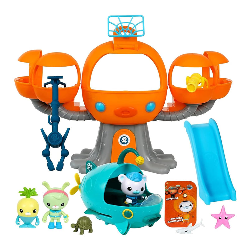 Octopod Playset 8 Pieces Including Deep Sea Captain Barnacles & Gup A, Mult