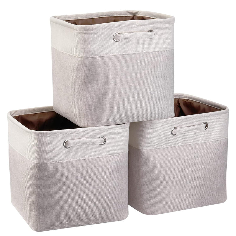 Cube Storage Bins 13X13X13 Inches Fabric Foldable Storage Cube Baskets Cube Inse