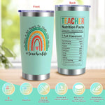 Teacher Gifts for Women,Teacher Appreciation Gifts,Teacher Christmas Gifts,Unique Teacher Birthday Gifts, Back to School Gift for Teacher, Thank You Gifts for Teacher,20 oz Teacher Tumbler Gift Basket