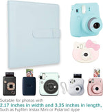 256 Pockets Mini Photo Album for Polaroid Pictures,Compatible with Fujifilm Instax Mini 12 11 9 99 8+ 8 7S 90 70 50S 40 26 25 Evo Instant Camera/Mini Link SP-1 Instant Printer (Ice Blue)