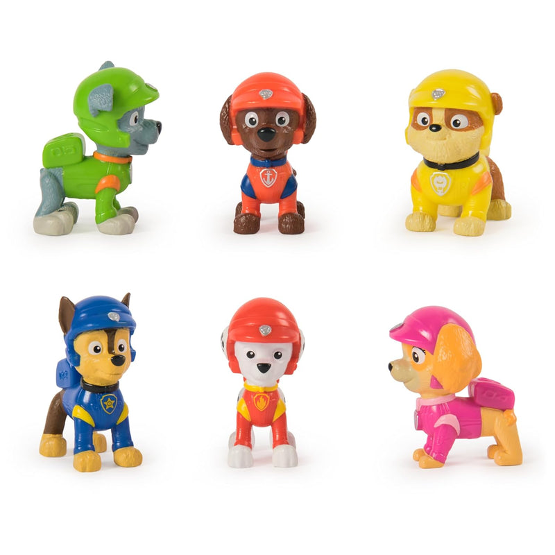 Paw Patrol: Rescue Wheels, 6-Piece Pup Squad Action Figure Gift Set, Kids T