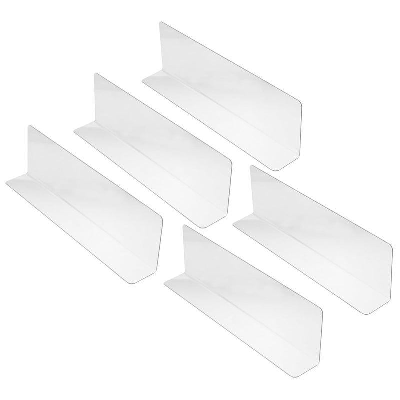 10Pcs Plastic Shelf Divider ,Shelf Dividers For Closets,Clear Acrylic Shelf Divi