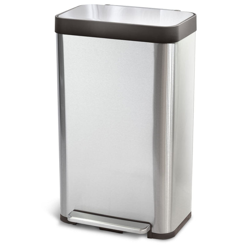 18.5 Gallon Kitchen Trash Can, Tall Stainless Steel Liner-Free Body, 70 Liter Ca