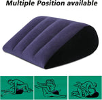 Sex Toy Pillow Cushion with Sex Strap, Inflatable Sex Ramp Furniture for Couple Deep Position Support, Sex Wedge Velvet Pillow for Bedroom, Adjustable Thigh Restraint Sling for Women Men and Couples