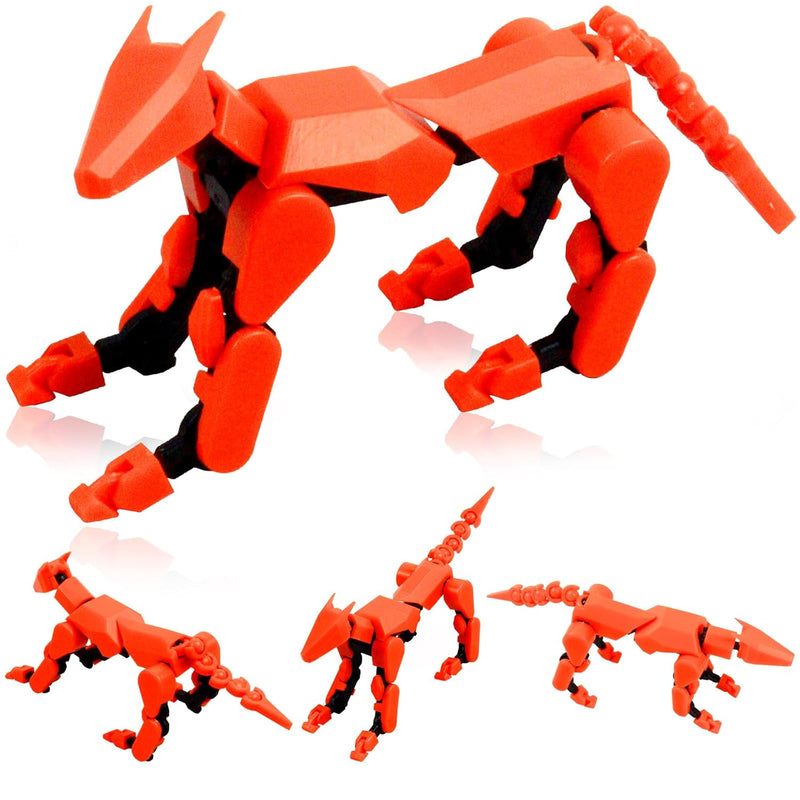 (Assembly Completed) T13 Action Figure Set, Robot Dog Action Figure 3D Prin