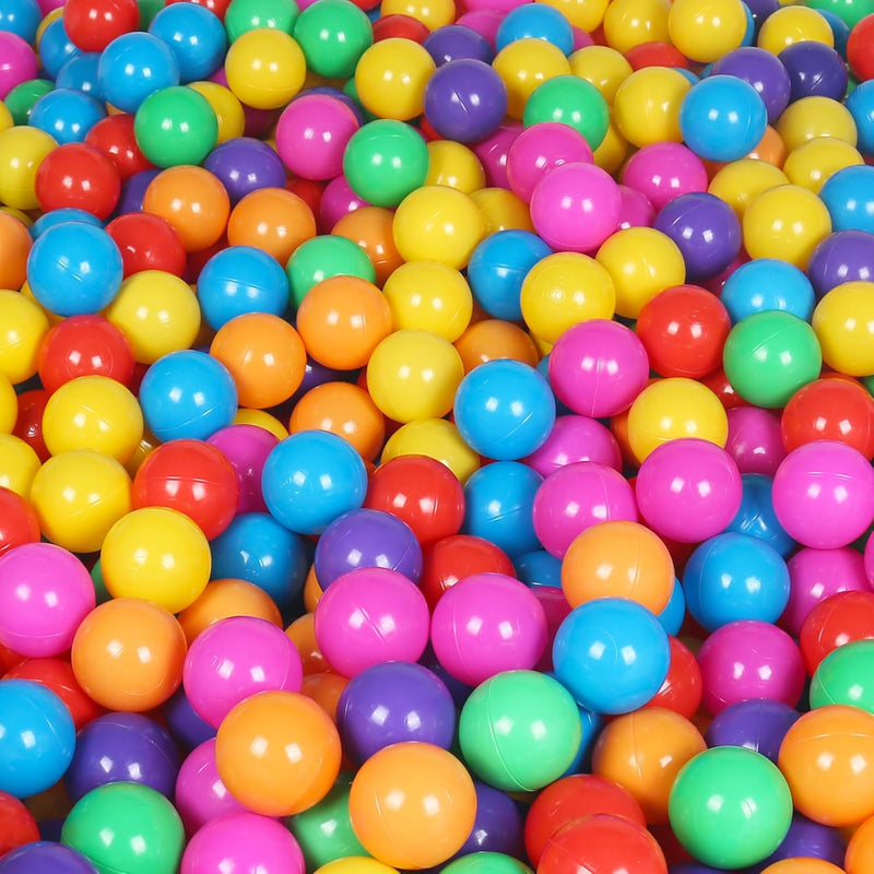 100 Pack Balls For Ball Tent, Bpa Free Colorful Plastic Balls Baby Play Bal