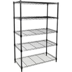 Heavy Duty 5-Shelf Shelving Unit 1250Lb Capacity, 29.92" D x 13.98" W x 62.99" H, 5 Tier, Black