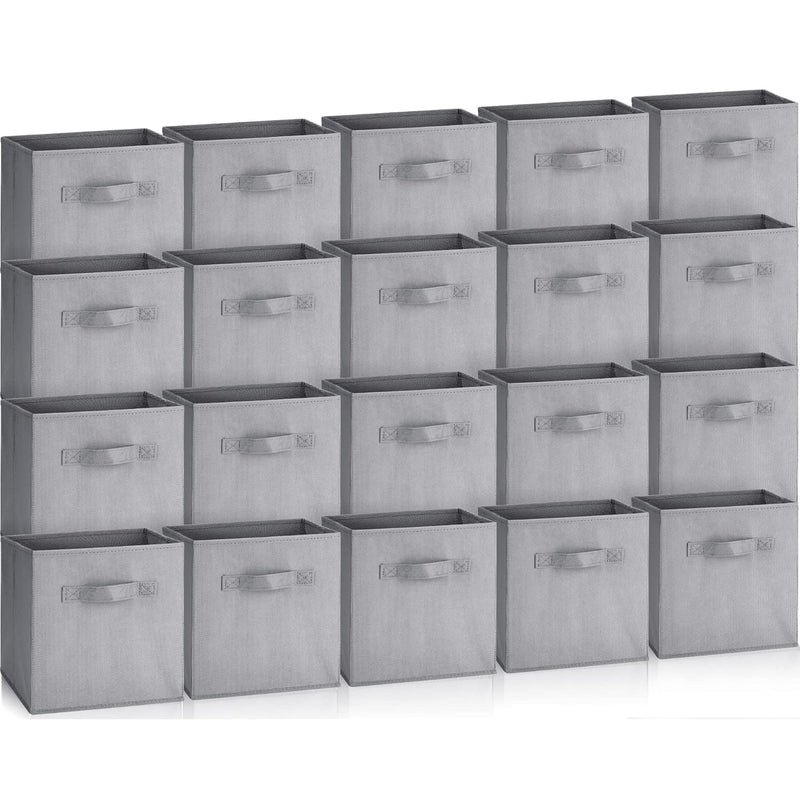 20 Pcs Storage Cubes 11 Inch Cube Storage Bins Collapsible Fabric Storage Cubes