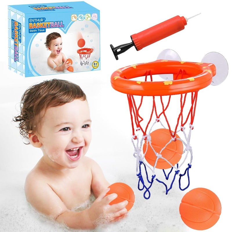 Bath Toy Fun Basketball Hoop & Balls Set For Boys And Girls Kid & Toddler B