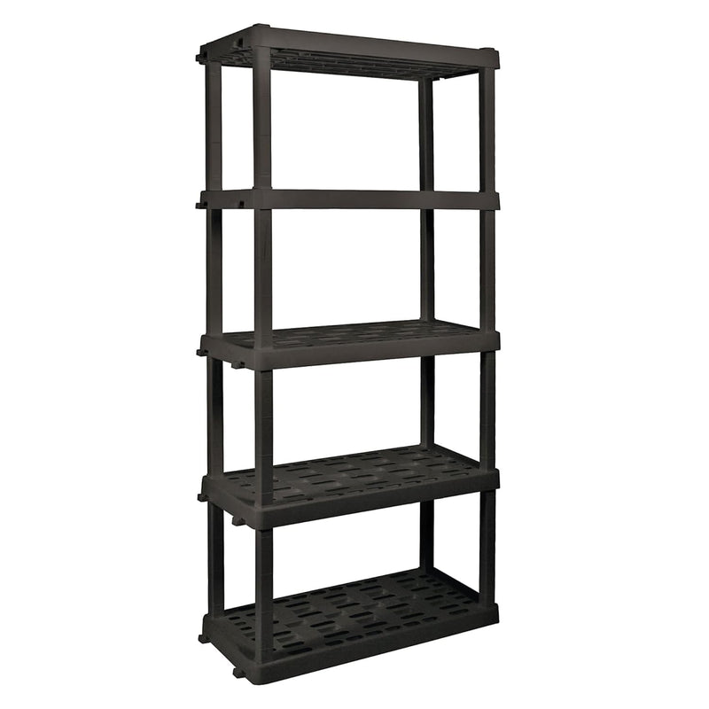 Oskar 5-Tier Storage Shelf, Interlocking Heavy Duty Shelving Unit, 750 Lbs(18 X