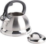 Flintshire Stainless Steel Whistling Tea Kettle, 1.75-Quart, Brushed Satin