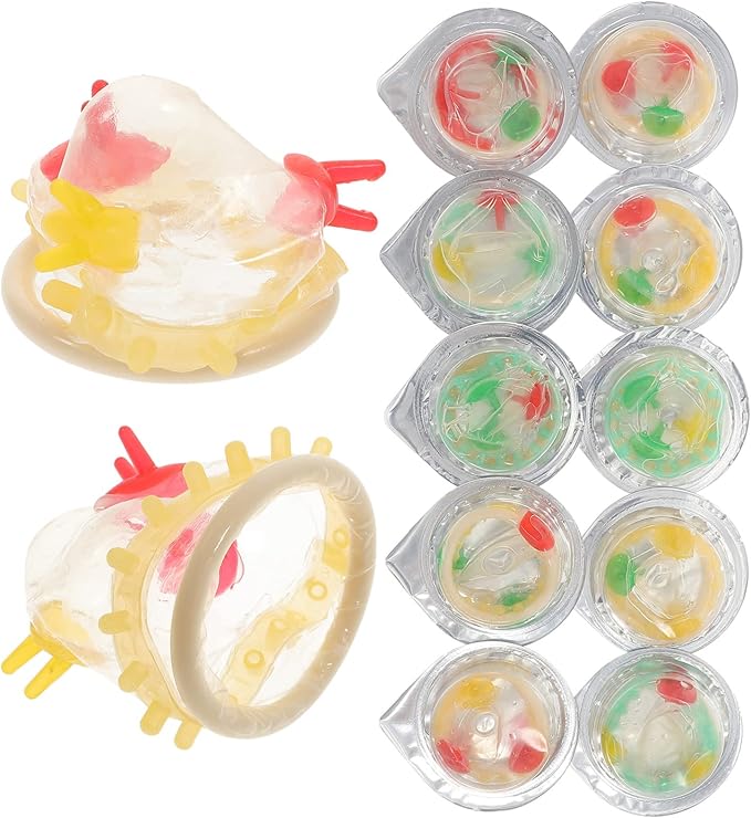 24pcs Colorful Flower Condoms Safe Sleeve Adult Sex Life Supplies Ultra- Thin Health Products Gifts (Small Flower)