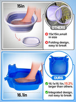 Pool Foot Bath - Anti-Skid Foot Wash Basin Tub for above Ground Swimming Pools Accessories, Spas Wash Feet Sand Dirt Before Entering, Installed on Pool Ladder