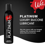 Platinum Silicone-Based Lube for Men, Women & Couples, 4.2 Fl Oz - Ultra Long-Lasting & Water-Resistant Premium Personal Lubricant - Safe to Use with Latex Condoms - Non-Sticky & Hypoallergenic