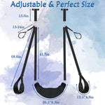 Sex Swing Bondage Restraints BDSM Toys, 2 in 1 Door Sex Swing & Thigh Sling with Adjustable Straps, BDSM Kit Couples Toys with Leather Plush Cushion