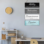 Office Wall Decor, Inspirational Wall Art for Women, Motivational Decorations for Work, Home Office Decor