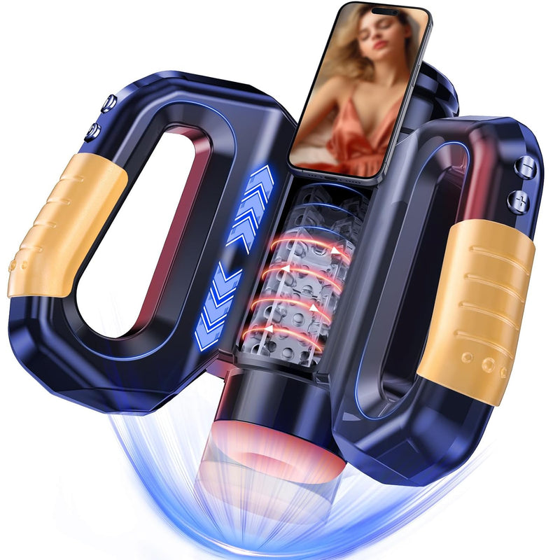 Automatic Male Masturbators Sex Toys For MenMale Stroker With 10 Thrusting & Rotating Modes Male Sex Toys With Live Voice Cell Phone Magnetic AttachmentMale Masturbator Adult Sex Toys & Games