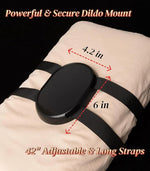 Suction Cup Dildo Mount Sex Saddle - Strap on a Pillow, Dildo Holder for Monster Fantasy Dildos, Sex Chair, Riding Dildo Machine, Adult Sex Toys & Games for Women Men Hands-Free Play(Without Dildo)