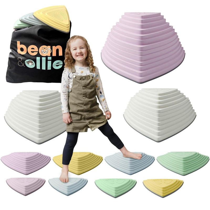 11Pcs Balance Stepping Stones For Kids Toddler Stepping Stones W Travel Bag