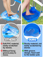 Pool Foot Bath - Anti-Skid Foot Wash Basin Tub for above Ground Swimming Pools Accessories, Spas Wash Feet Sand Dirt Before Entering, Installed on Pool Ladder