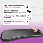 Bedroom-Friendly Suction Cup Dildo Mount Holder – Hands-Free Platform for All Suction-Based Dildos and Sex Toys, Sex Furniture for Couples and Versatile Adult Positioning