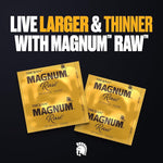 Magnum Raw Large Size Condoms - 24 Count