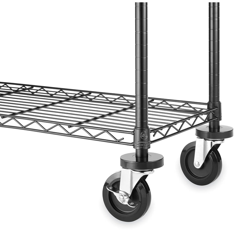 Wheels For Supreme Shelving Units - Heavy Duty Supports Up To 500 Pounds (Set Of