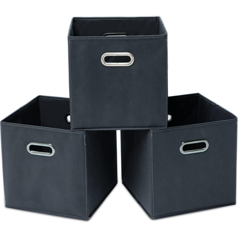 13 Inch Cube Organizer Bins ,Fabric Storage Bins,Foldable Storage Bins Basket Wi