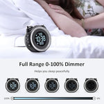 Loud Dual Alarm Clock with Bed Shaker - 0-100% Dimmer, Vibrating Alarm Clock for Heavy Sleepers or Hearing Impaired, Easy to Set, USB Charging Port, Snooze, Battery Backup